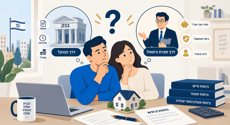 האם חייבים לעשות ביטוח משכנתא דרך הבנק?